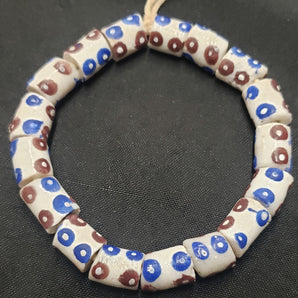 African glass beads, evil eye beads, AAB# 1583 - Aadampo