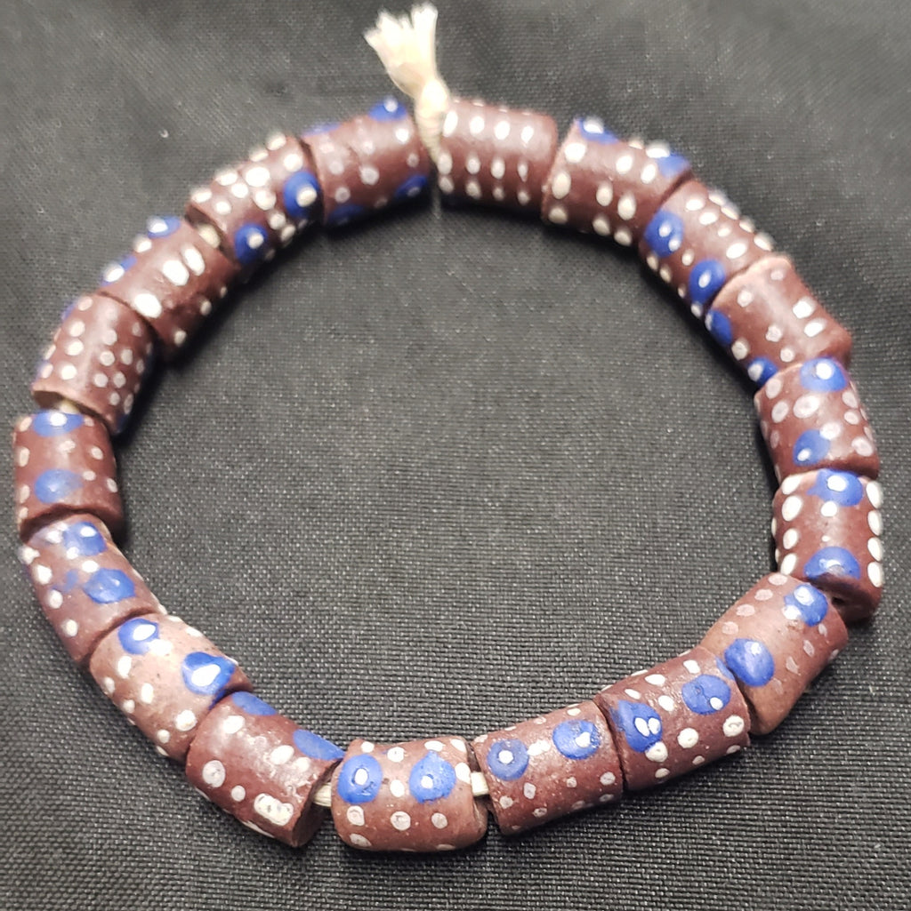 African glass beads, evil eye beads, AAB# 1585 - Aadampo