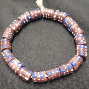 African glass beads, evil eye beads, AAB# 1585 - Aadampo