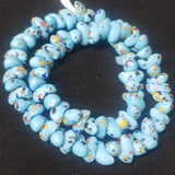 African glass beads, canoe shaped beads for statement jewelry