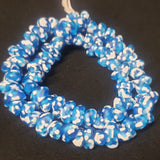 New, African glass beads, canoe shaped beads for statement jewelry