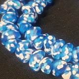 New, African glass beads, canoe shaped beads for statement jewelry