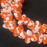 African glass beads, canoe shaped beads for statement jewelry