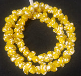 New, African glass beads, canoe shaped beads for statement jewelry
