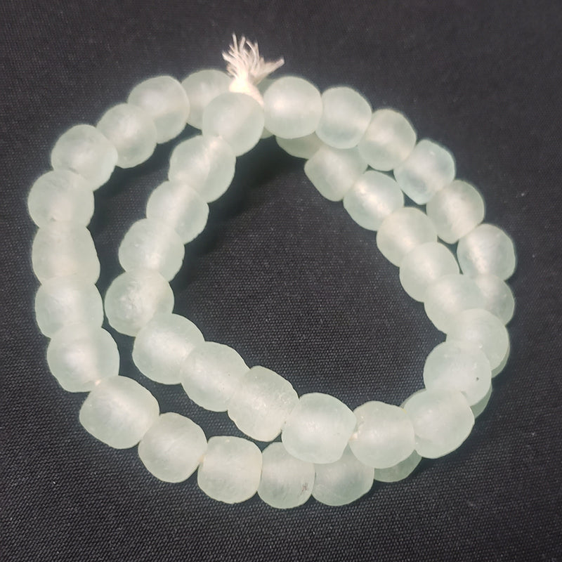 African recycled glass beads, Krobo beads for handmade jewelry design.