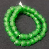 African recycled glass beads, Krobo beads for handmade jewelry design.