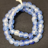 African recycled glass beads, round Ghana beads