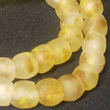 African recycled glass beads, round Krobo glass beads