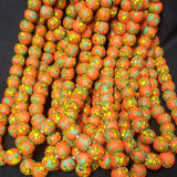 African recycled glass beads, round Krobo beads.