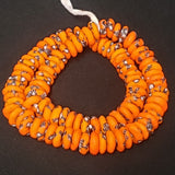 African beads, African recycled glass beads spacers.