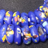 African beads, African recycled glass beads spacers.