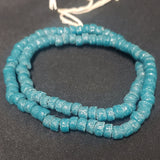 African glass beads, small tube beads for jewelry making.