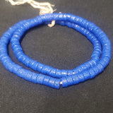 African glass beads, small tube beads for jewelry making.