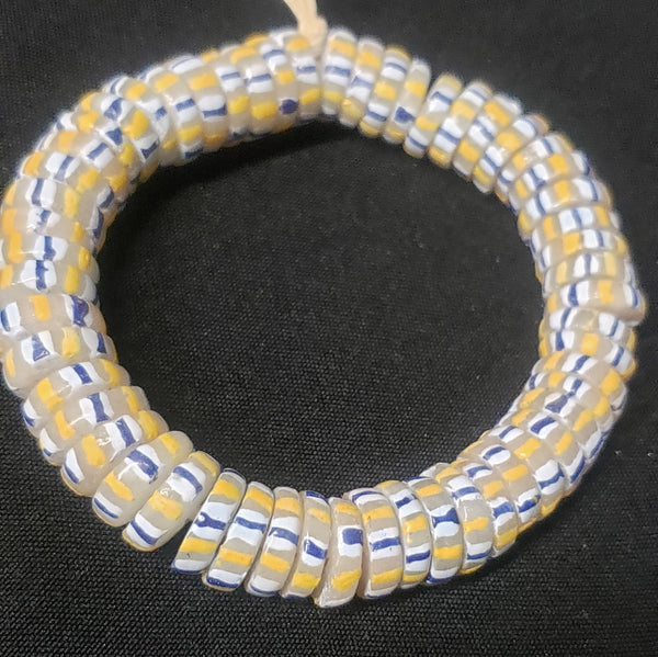 African chevron spacer beads for jewelry making.