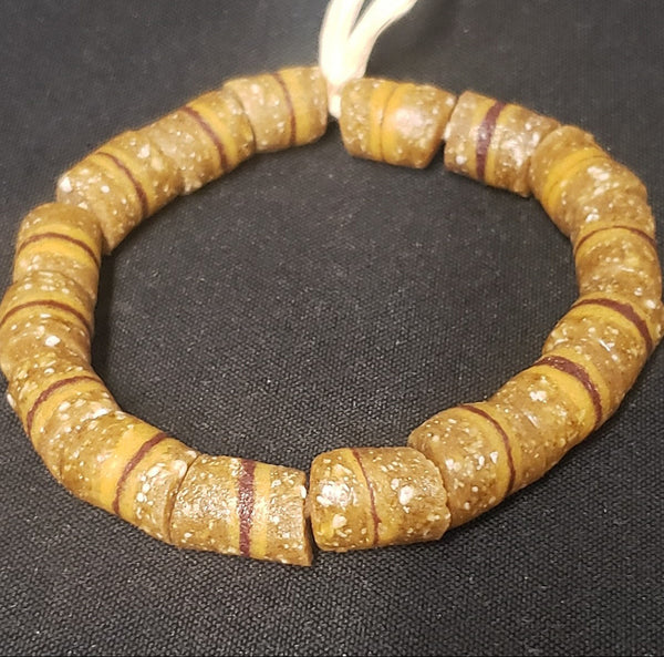 African glass beads, Ghana Krobo beads for jewelry making, AAB # 1419