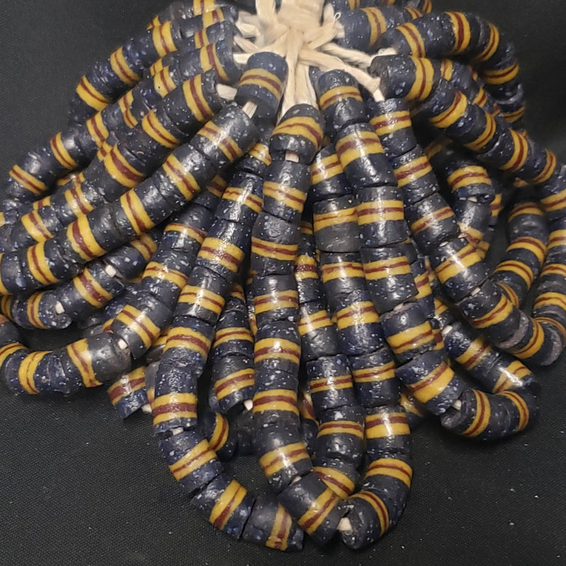 African glass beads, Ghana Krobo beads for jewelry making, AAB# 1414