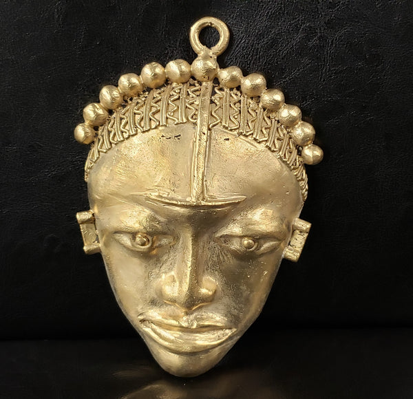 African tribal mask pendant, extra large decorative mask, 7.5 inches long, great for interior decor, AAB# 5812