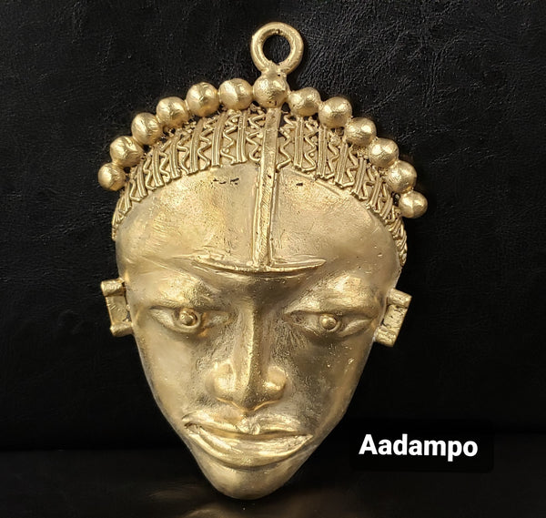 African tribal mask pendant, extra large decorative mask, 7.5 inches long, great for interior decor, AAB# 5812