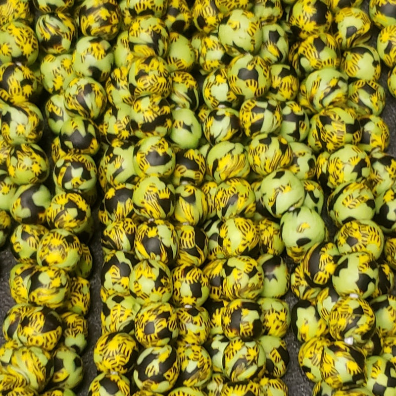 African Recycled Krobo Glass Beads - Round Beads