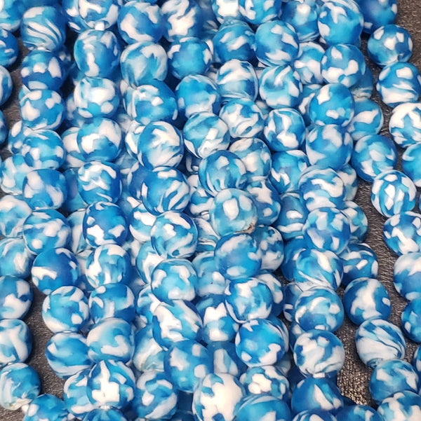 Beautiful African Recycled Glass Beads, Round Beads for  Handcrafted Jewelry Crafts