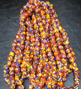 African Recycled Glass Beads, Round Beads for Handcrafted Jewelry Crafts