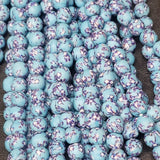 African Recycled Glass Beads - Round Beads for Handcrafted Jewelry Diy Crafts