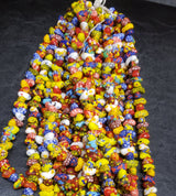 African Glass Beads - Fancy Canoe Shaped Beads for Statement Jewelry