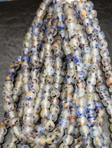 African Recycled Glass Beads - Multicolored Ghana Beads for Handmade Jewelry Designs.