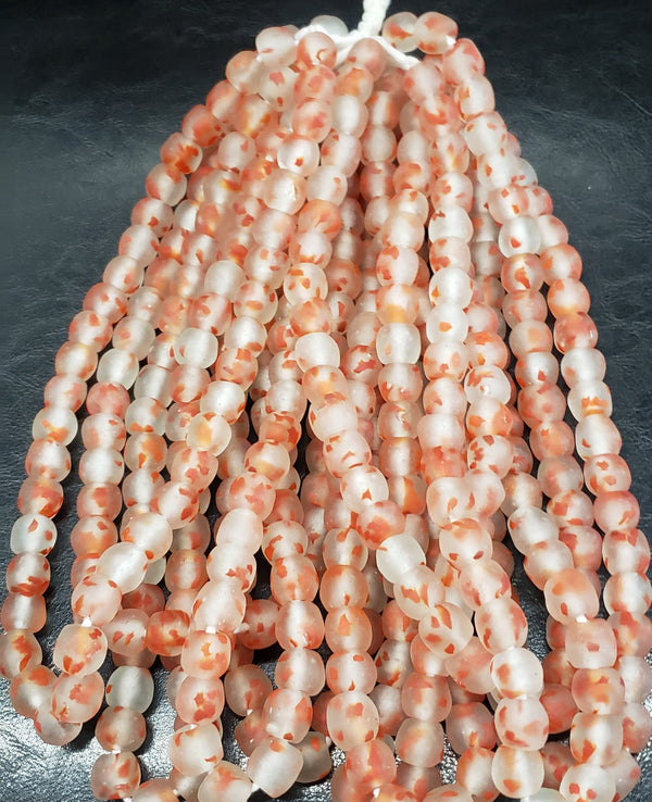 African Recycled Glass Beads - Round Krobo Beads