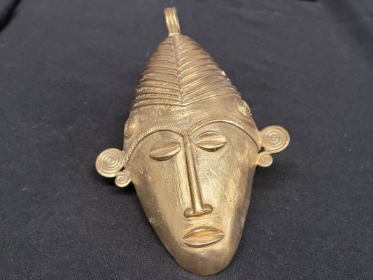 African tribal mask, extra large decorative mask, 7.5 inches long, great for hanging on walls - Aadampo