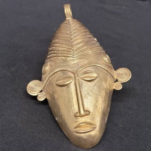 African tribal mask, extra large decorative mask, 7.5 inches long, great for hanging on walls - Aadampo