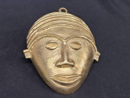 African tribal mask pendant, extra large decorative mask, 7.5 inches long, great for hanging on walls, AAB# 5803 - Aadampo