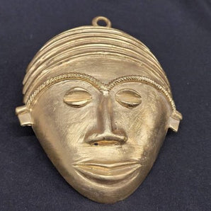 African tribal mask pendant, extra large decorative mask, 7.5 inches long, great for hanging on walls, AAB# 5803 - Aadampo