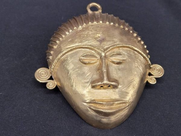 African tribal mask pendant, extra large decorative mask, 7.5 inches long, great for hanging on walls - Aadampo